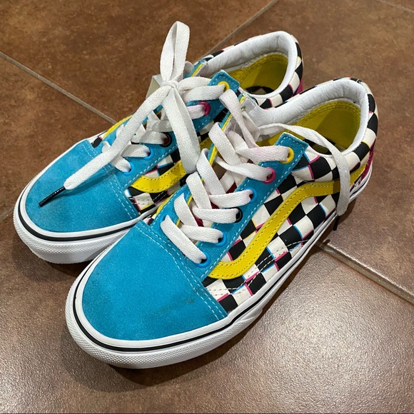 Vans CMYK Checkered Old Skool Vans - Picture 9 of 10